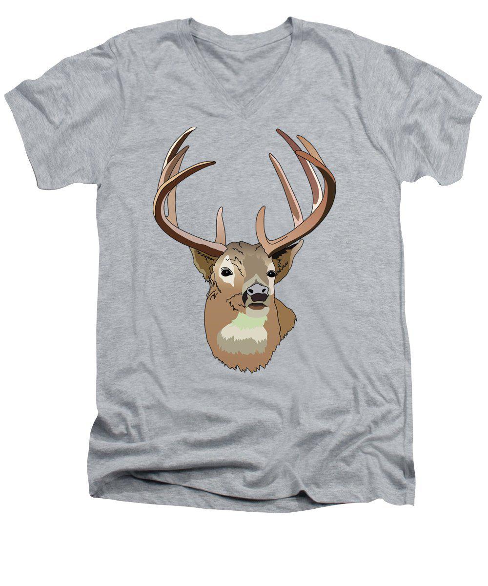 Deer Silhouette - Men's V-Neck T-Shirt