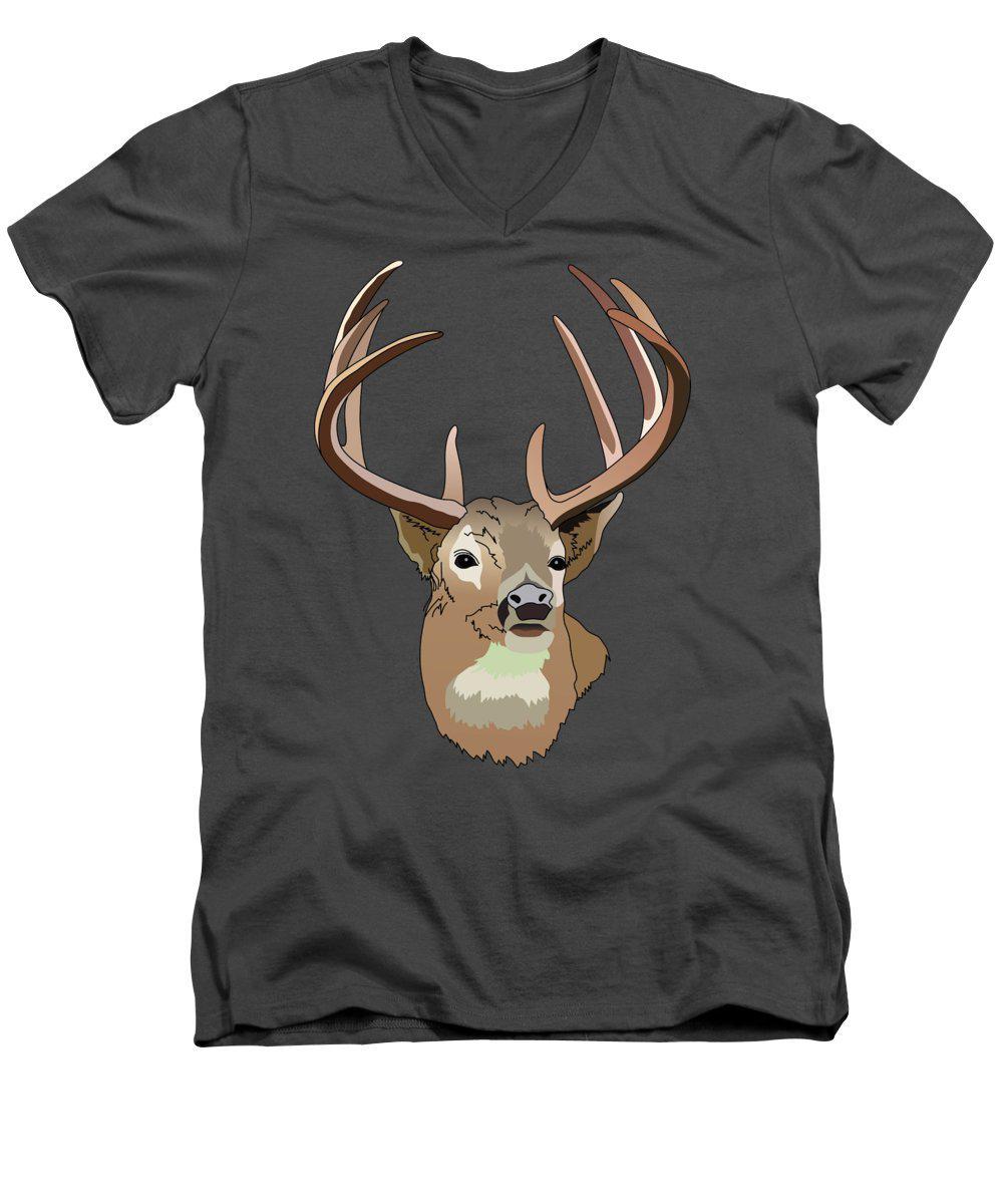 Deer Silhouette - Men's V-Neck T-Shirt