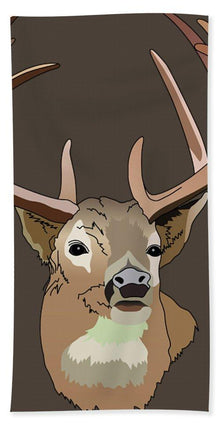 Deer Silhouette - Bath Towel