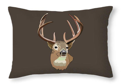 Deer Silhouette - Throw Pillow