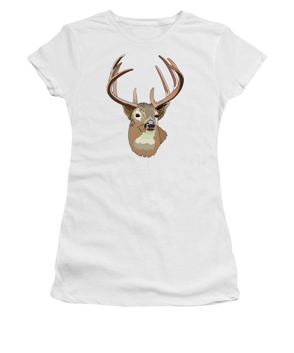 Deer Silhouette - Women's T-Shirt (Athletic Fit)