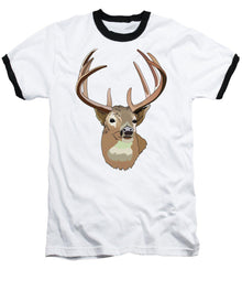 Deer Silhouette - Baseball T-Shirt