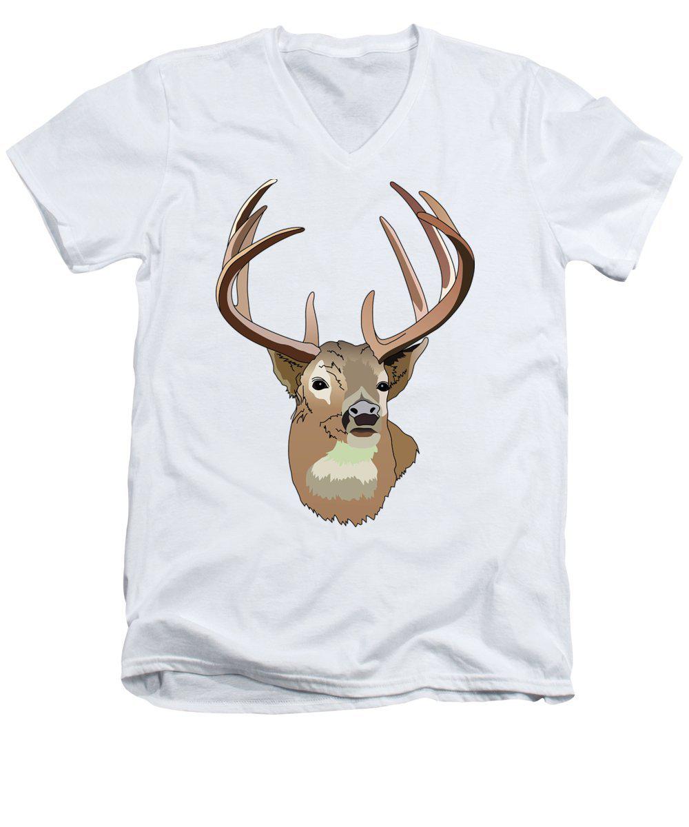Deer Silhouette - Men's V-Neck T-Shirt