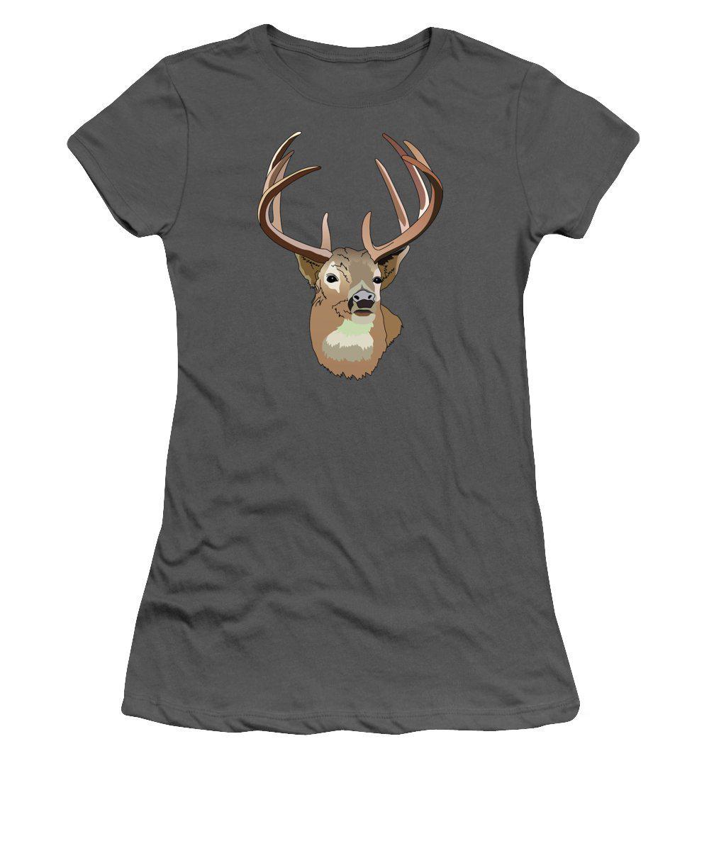 Deer Silhouette - Women's T-Shirt (Athletic Fit)