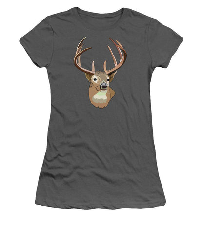 Deer Silhouette - Women's T-Shirt (Athletic Fit)