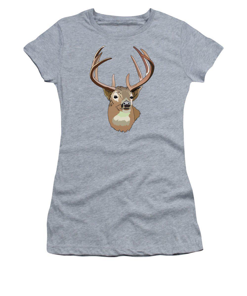 Deer Silhouette - Women's T-Shirt (Athletic Fit)