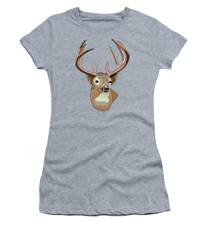 Deer Silhouette - Women's T-Shirt (Athletic Fit)