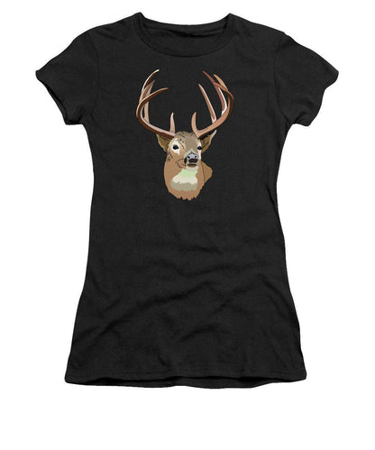 Deer Silhouette - Women's T-Shirt (Athletic Fit)
