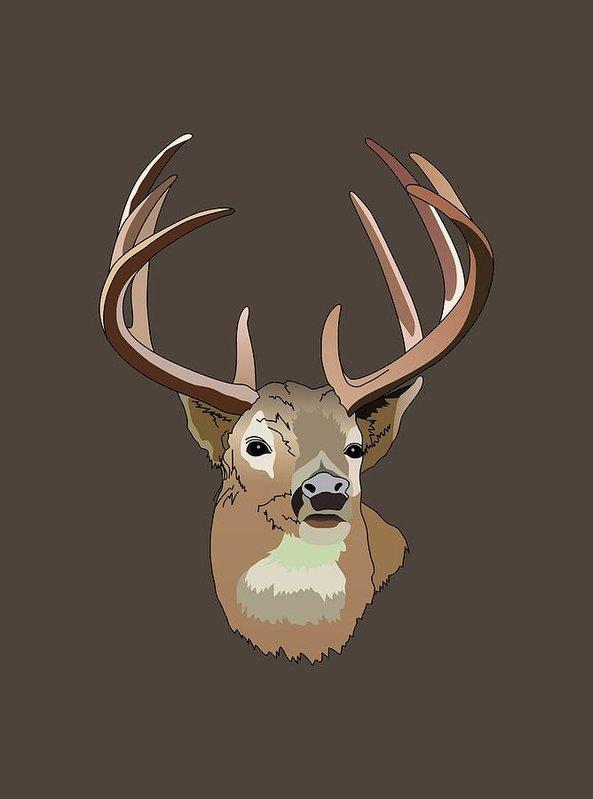 Deer Silhouette - Art Print