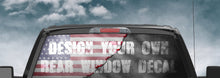 Design your own full coverage rear window graphic