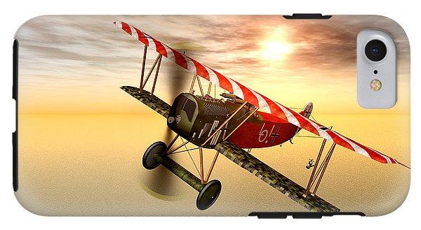 Biplane In The Sunset - Phone Case