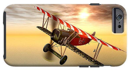 Biplane In The Sunset - Phone Case