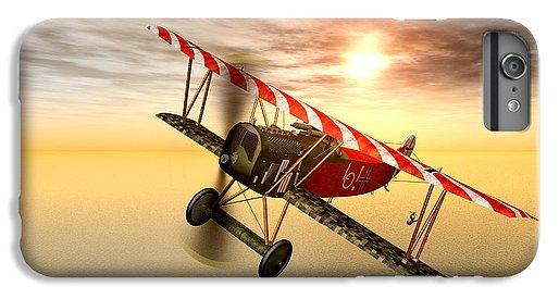 Biplane In The Sunset - Phone Case