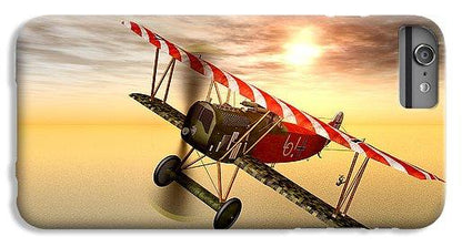 Biplane In The Sunset - Phone Case