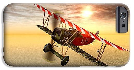 Biplane In The Sunset - Phone Case
