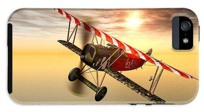 Biplane In The Sunset - Phone Case