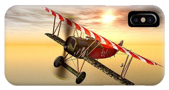 Biplane In The Sunset - Phone Case