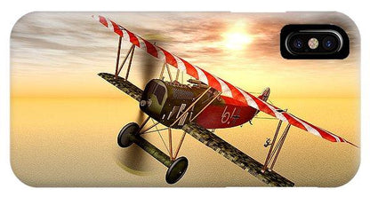 Biplane In The Sunset - Phone Case
