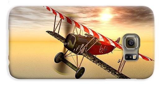 Biplane In The Sunset - Phone Case