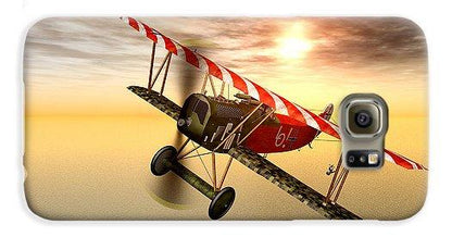 Biplane In The Sunset - Phone Case