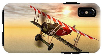 Biplane In The Sunset - Phone Case