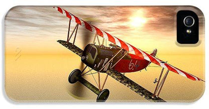 Biplane In The Sunset - Phone Case
