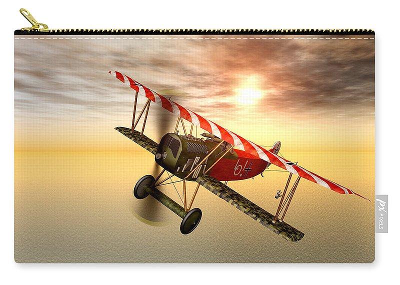 Biplane In The Sunset - Carry-All Pouch
