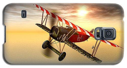 Biplane In The Sunset - Phone Case