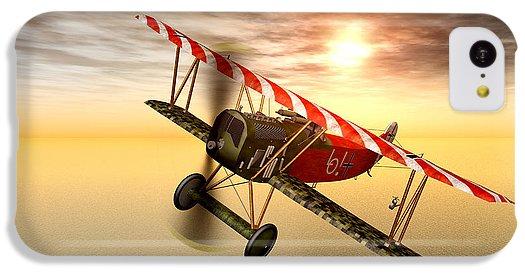 Biplane In The Sunset - Phone Case