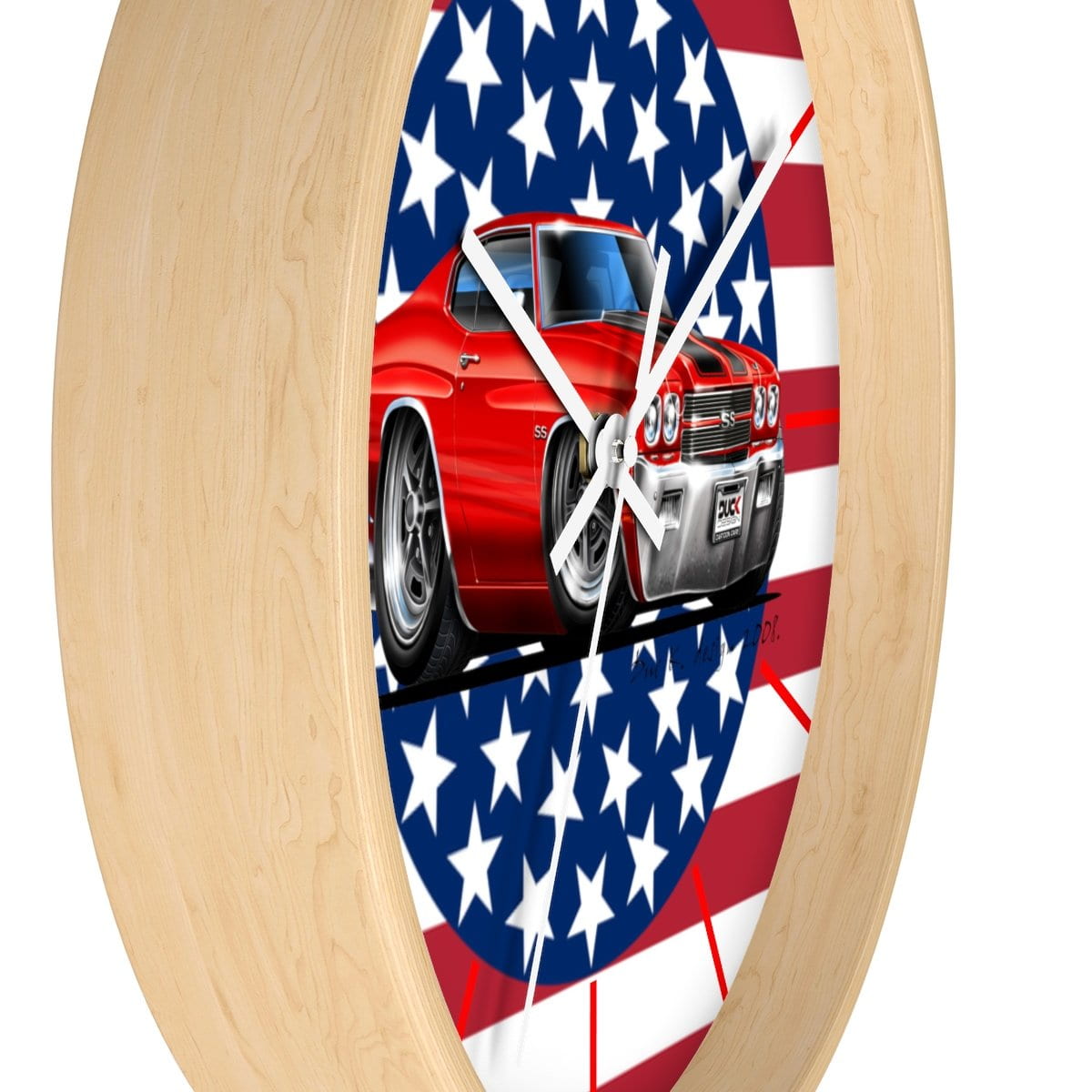 Stars and Stripes and a 1970 Chevelle Wall clock