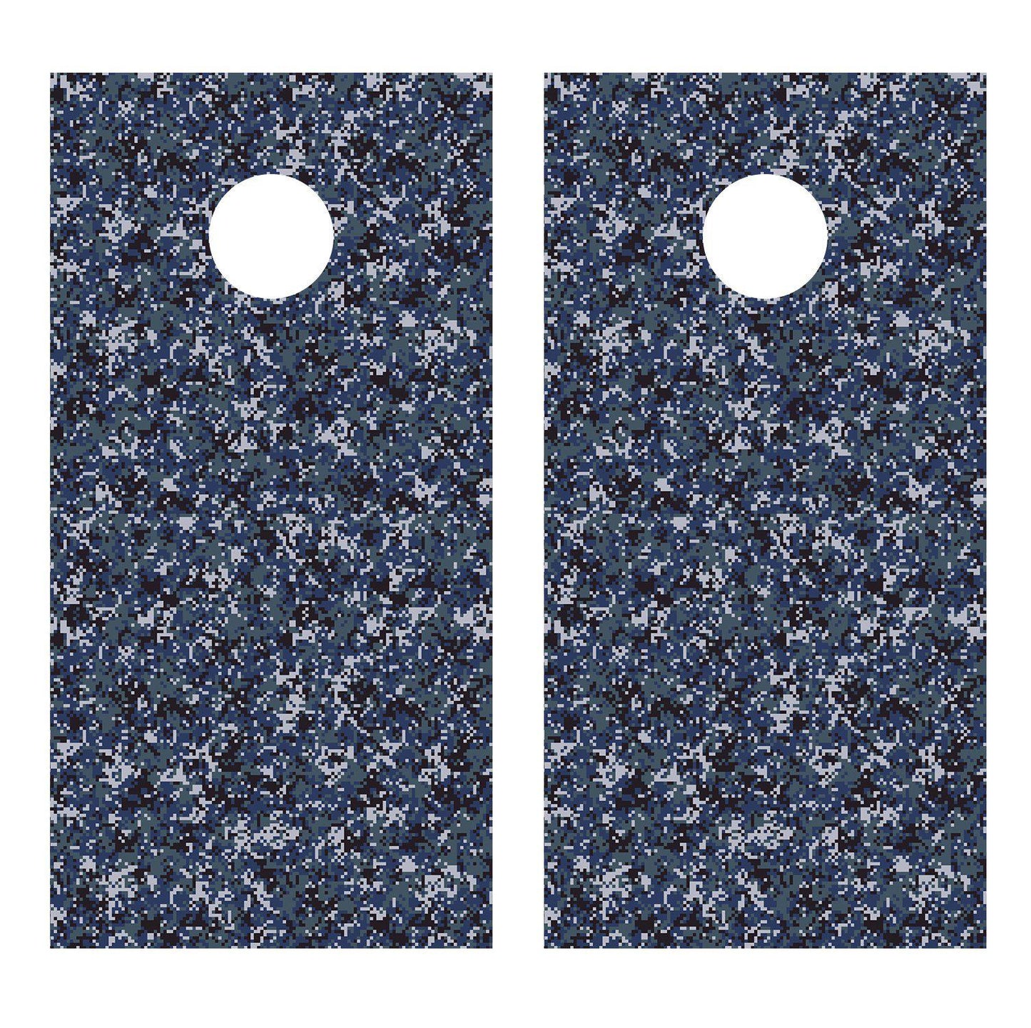 Digital Camo Navy Design Cornhole Decal Wrap