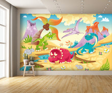 Dinosaur Family Wall Mural
