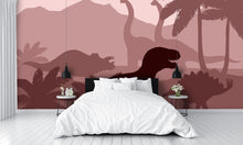 Dinosaurs Silhouettes Layers Wall Mural