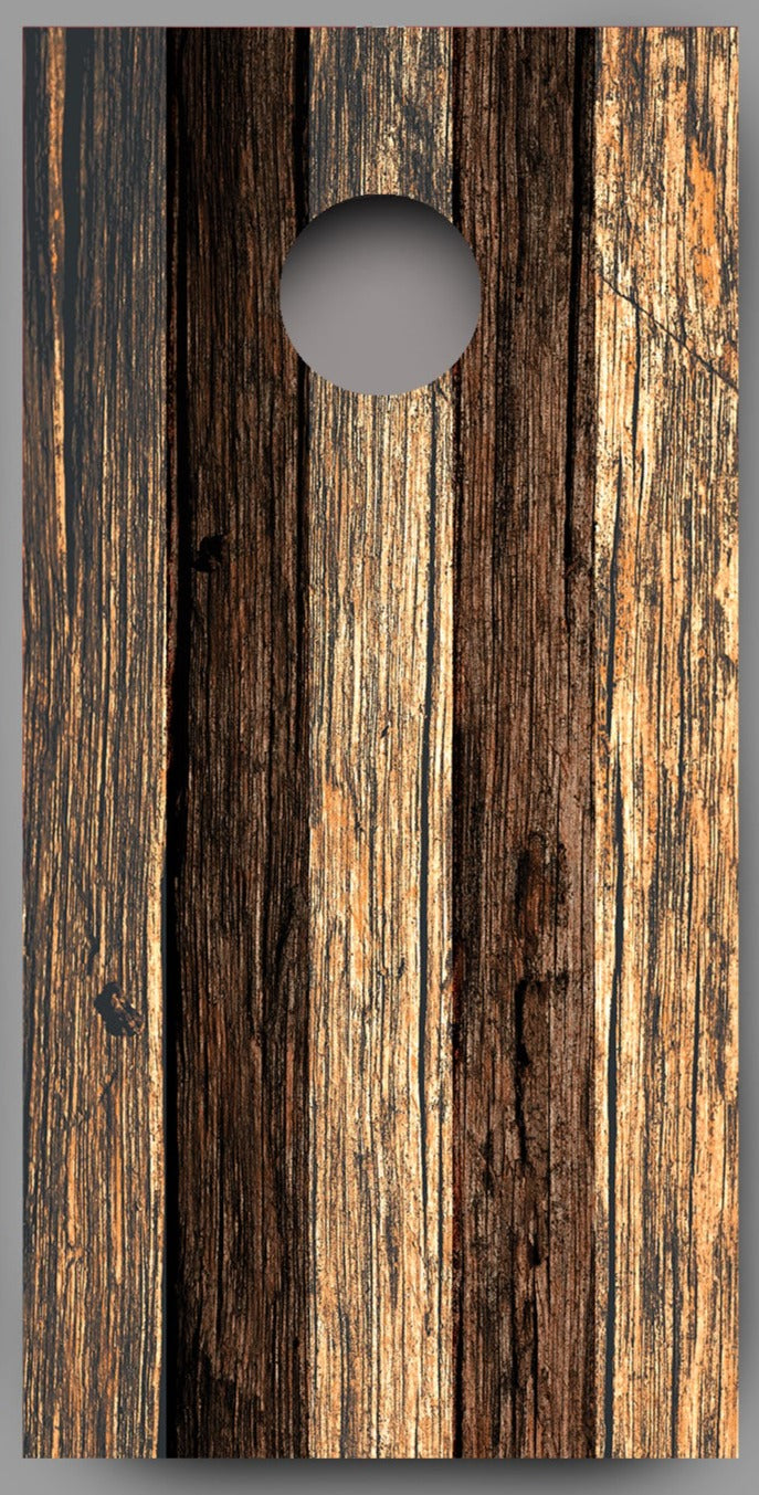 Distressed Stars Stripes Wood Cornhole Graphics Decal Wrap single stripes