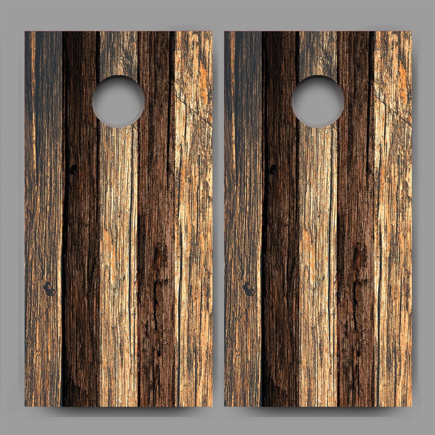 Distressed Stars Stripes Wood Cornhole Graphics Decal Wrap set stripes