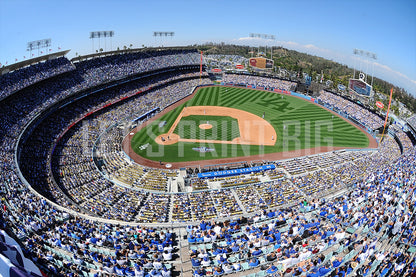 Dodgers Stadium Baseball Diamond Field Custom Designed Wallpaper