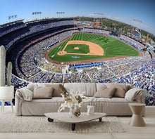 Dodgers Stadium Baseball Diamond Field Custom Designed Wallpaper