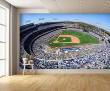 Dodgers Stadium Baseball Diamond Field Custom Designed Wallpaper