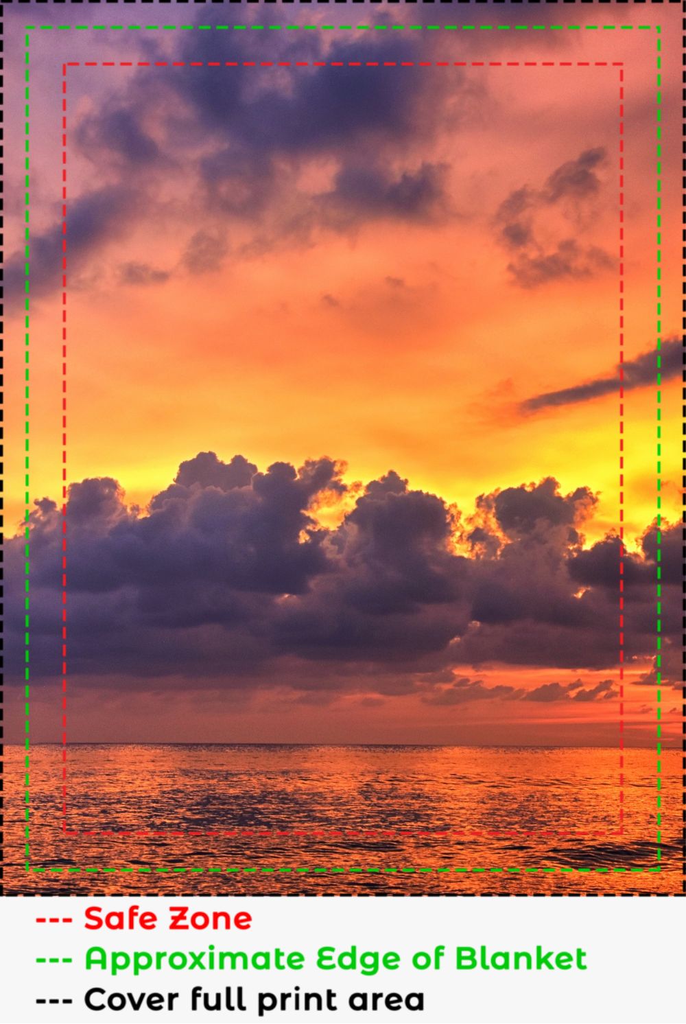 Cloudy Sunset Blanket