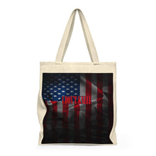 American Flag Dark I Don't Kneel Shoulder Tote Bag - Roomy - Let's Print Big
