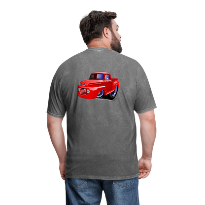 Old Red Truck Version B Men's T-Shirt - mineral charcoal gray