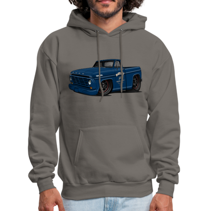1967 Blue Ford F-100 Men's Hoodie - asphalt gray