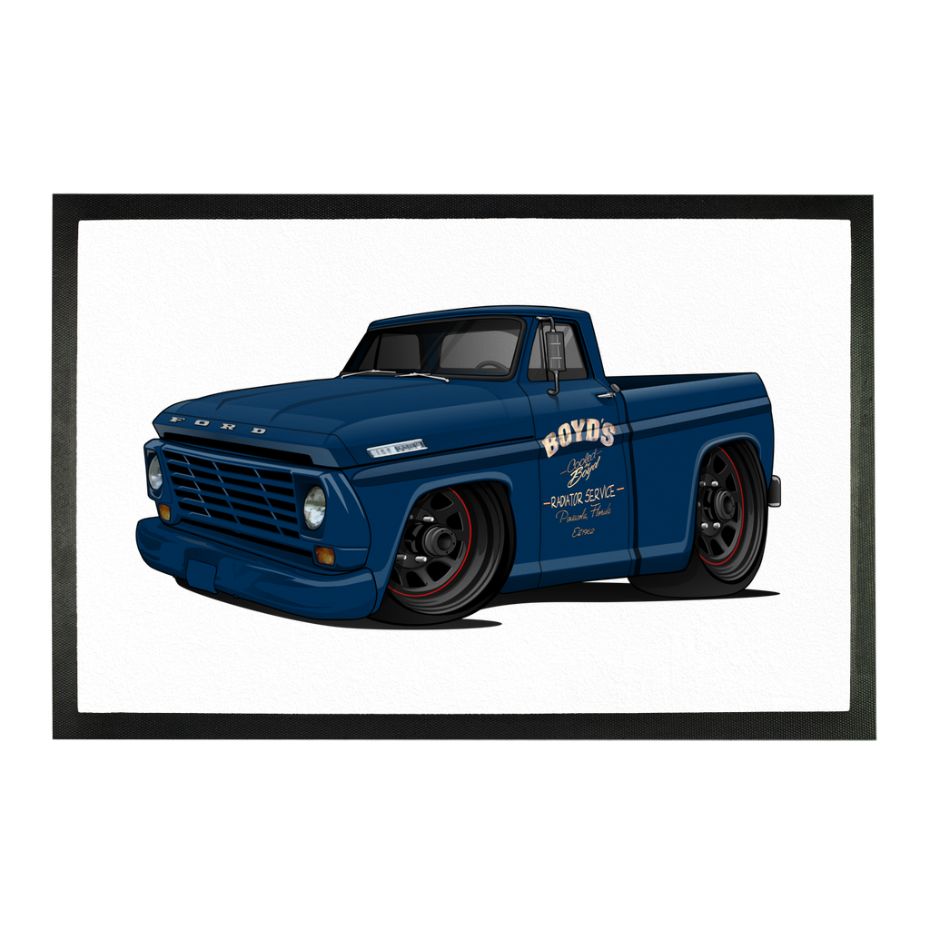 1967 Blue F-100 Sublimation Doormat