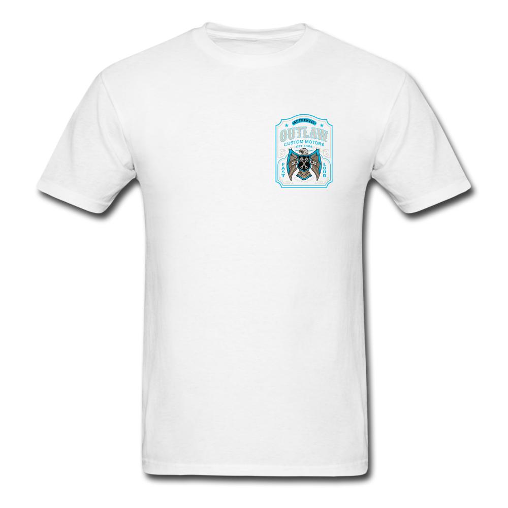 Outlaw Custom Motors Fast Loud Mens T-Shirt - white