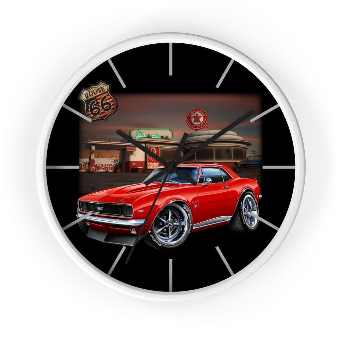 1967 Camaro SS Texaco Wall clock