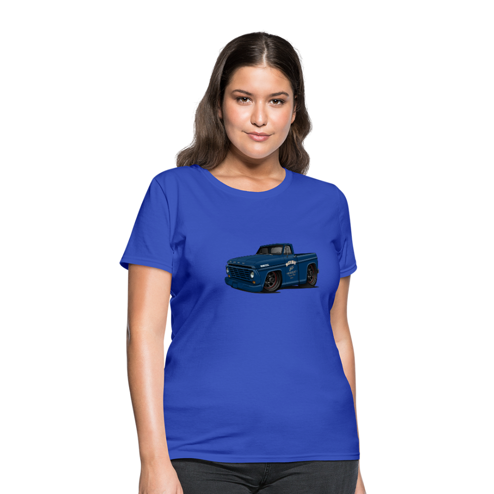 1967 Blue Ford F-100 Women's T-Shirt - royal blue