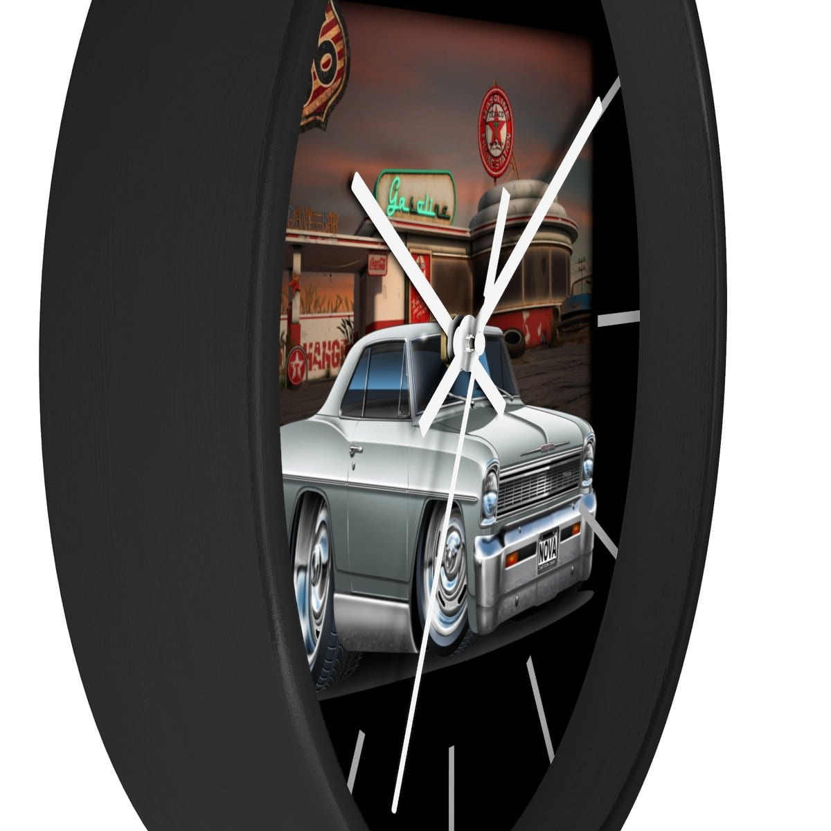 1966 Nova Texaco Wall clock