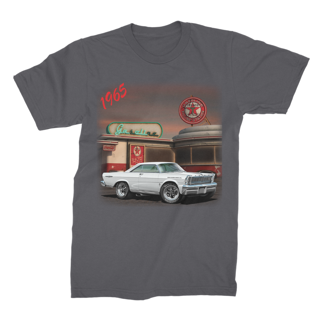1965 White Galaxie Muscle Car Art Premium Jersey Men's T-Shirt