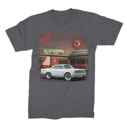 1965 White Galaxie Muscle Car Art Premium Jersey Men's T-Shirt