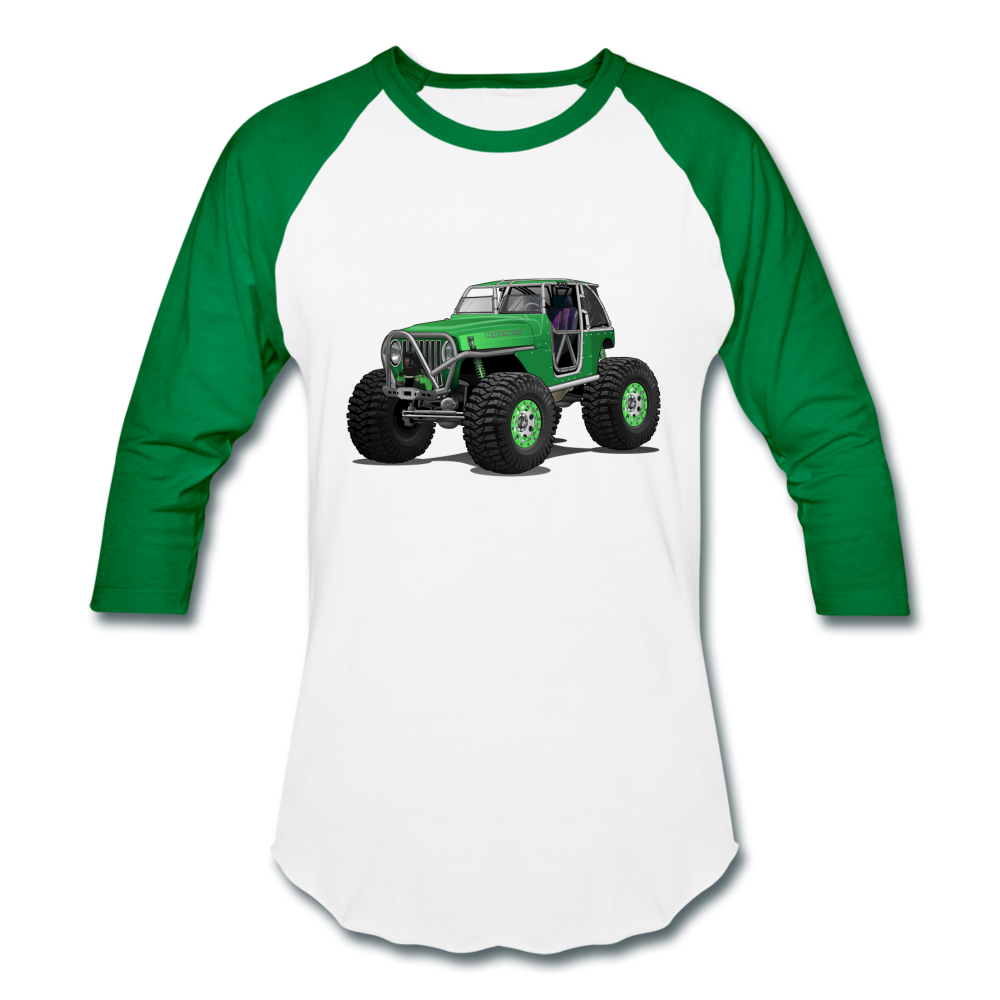 Baseball T-Shirt - white/kelly green